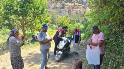 Gazipaşa’da yangın mağduru üreticilerin hasarı tespit edildi