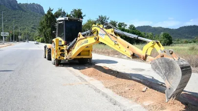 Kemer'de altyapı çalışmaları
