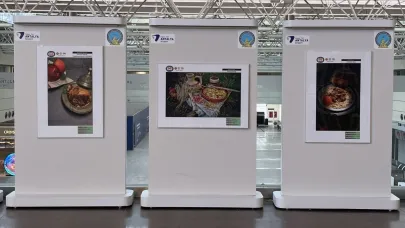Havalimanında Anadolu lezzetlerinin görsel şöleni