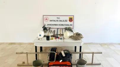 Jandarmadan kaçak kazıya suçüstü