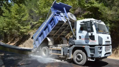 Çiçekoluk'ta 40 yıllık asfalt özlemi sona erdi