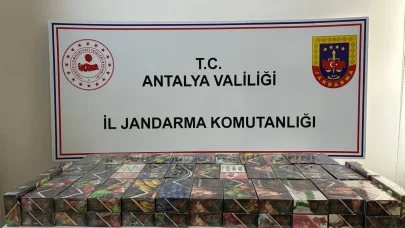 Kaş’ta 22 kilo kaçak nargile tütünü ele geçirildi