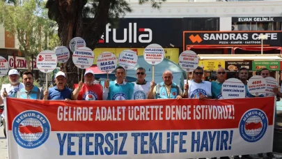 Memur Sen Antalya’da çadır kurup eylem yaptı