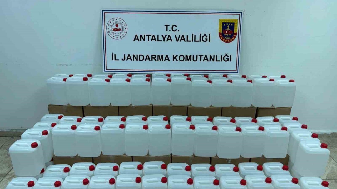 500 litre kaçak alkol ele geçirildi