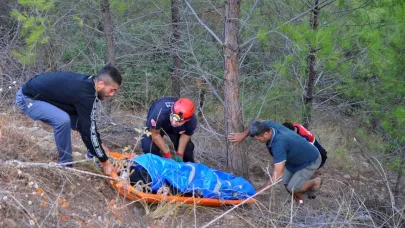 60 metrelik uçuruma yuvarlanan otomobildeki Muhammet, hayatını kaybetti