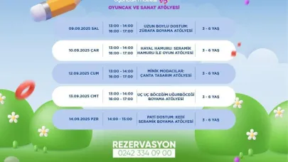 Kepez’de minik eller sanatla buluşuyor