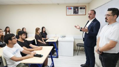 Başkan Kotan etüt merkezinde gençlerle buluştu