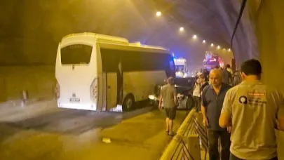 Tüneldeki zincirleme kazada 10 kişi yaralandı, trafik 3 saat kilitlendi