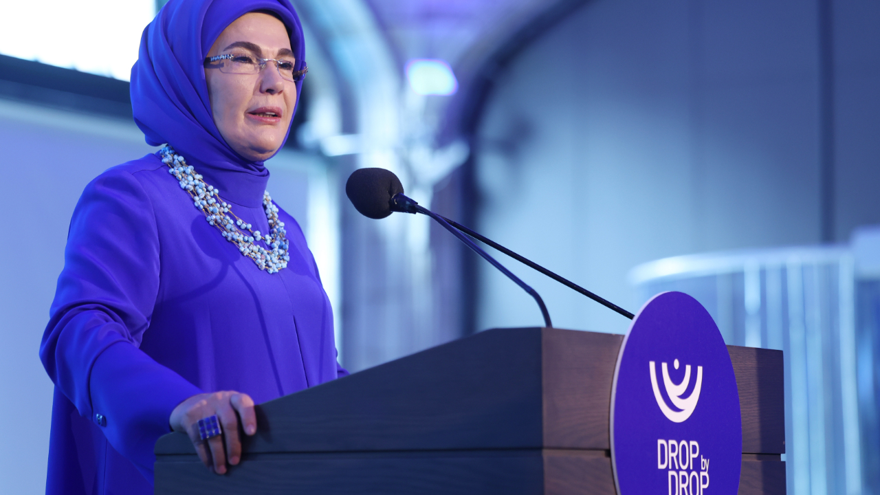 Emine Erdoğan, New York'taki ‘Sıfır Atık Mavi-Damla Damla’ Sergisi'nin açılışına katıldı