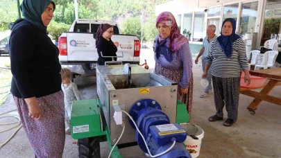 Çizmeler rafa kalktı pekmez üretimi kolaylaştı