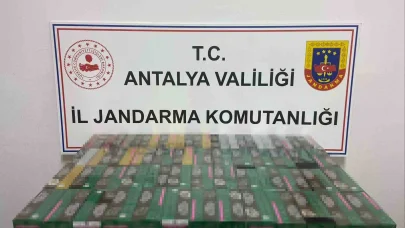 Gazipaşa’da 2 bin paket kaçak sigara ele geçirildi