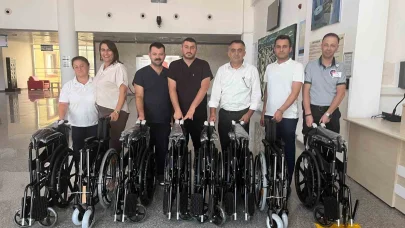 Hayırsever aileden 8 adet tekerlekli sandalye desteği