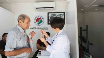 Kepez’in Mobil Sağlık Merkezi’nden Dokumapark’ta kanser taraması