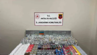 Kemer’de kaçak sigara operasyonu