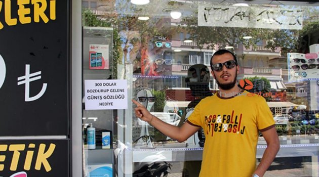 300 dolar bozdurana güneş gözlüğü bedava