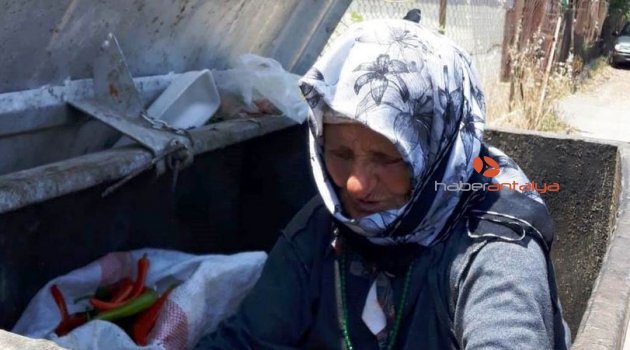 70'lik nine, ekmeğini çöpten çıkarıp yardımı reddetti