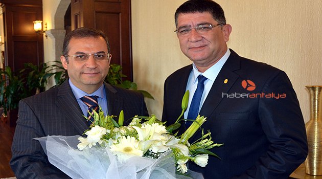 AESOB BAŞKANI’NIN İLK ZİYARETİ ANTALYA VALİSİ MUAMMER TÜRKER’E