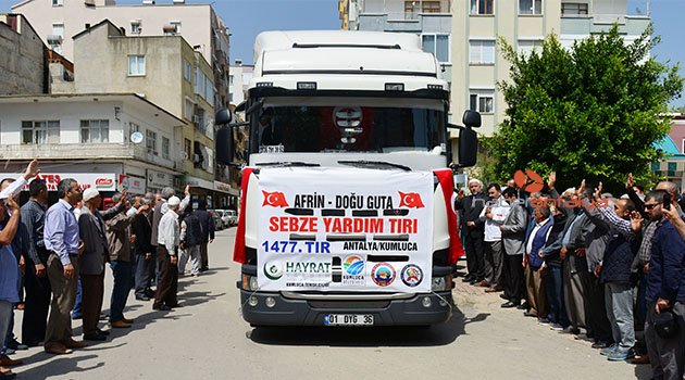 Afrin ve Doğu Guta'ya yardım TIR'ı