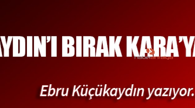 AKAYDIN’I BIRAK KARA’YA BAK!