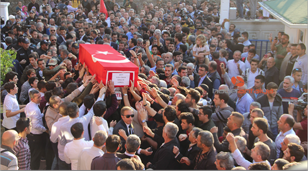 Alanya şehidini uğurladı