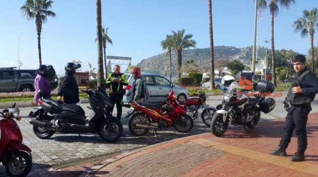 Alanya trafiğinde kural ihlaline af yok
