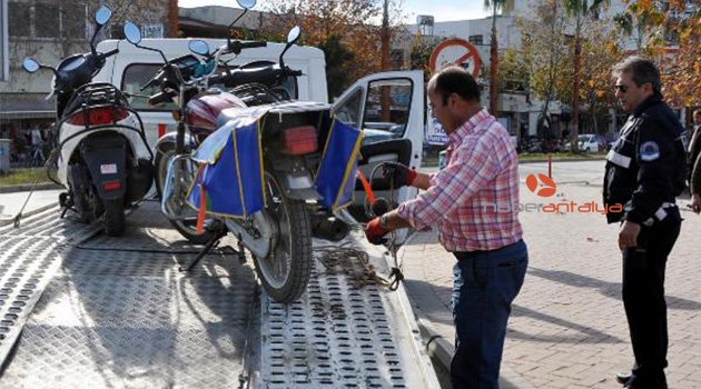Alanya'da motosiklet sürücülerine 2 milyon TL ceza