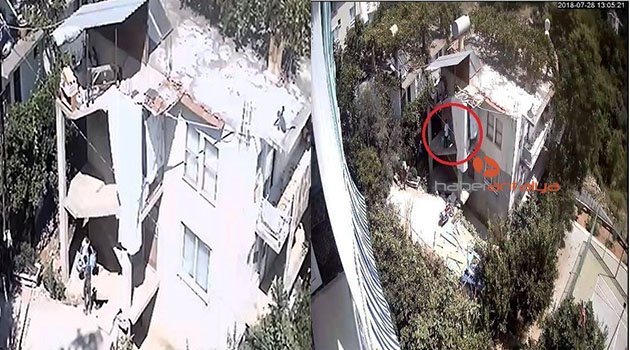 Alanya'da tüp hırsızlığı güvenlik kamerasında