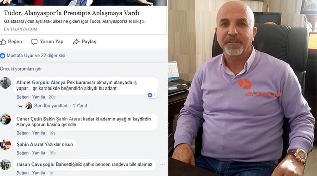 Alanyaspor Başkanı Çavuşoğlu: Tudor benden randevu bile alamaz