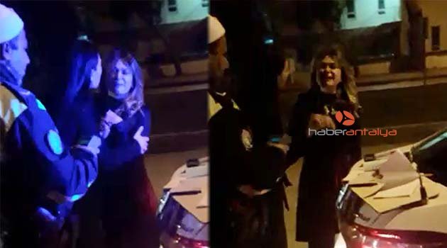 Alkollü kadın doktordan, polislere tehdit