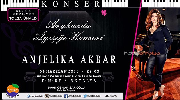 ANJELİKA AKBAR, ARYKANDA'DA SAHNEYE ÇIKACAK