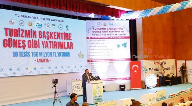 Antalya’da 8 tesisin temeli atıldı, 2 tesis açıldı