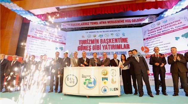 Antalya’da 8 tesisin temeli atıldı, 2 tesis açıldı