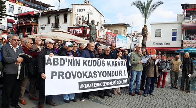 Antalya’da Emek ve Demokrasi Güçleri'nden Kudüs açıklaması