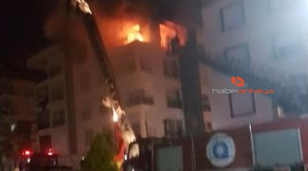 Antalya’da korkutan yangın