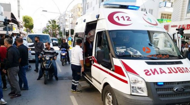 Antalya’da motosiklet kazası: 1 yaralı