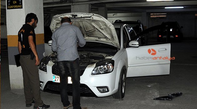 ANTALYA’DA OTOPARKTA ŞÜPHELİ OTOMOBİL