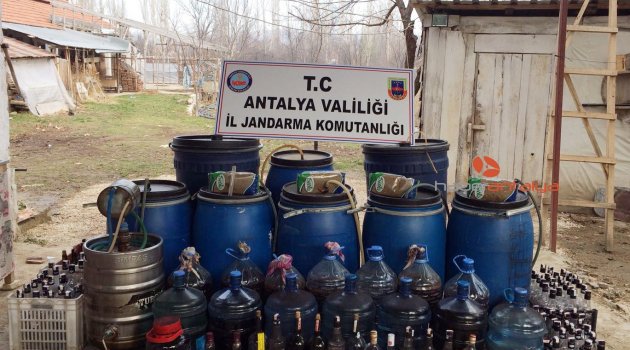 Antalya’da sahte içki operasyonu