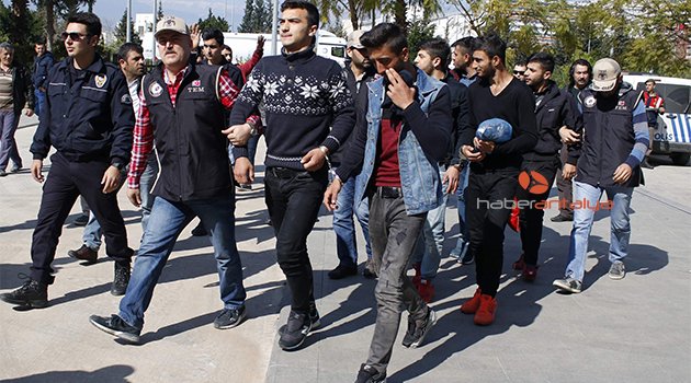 ANTALYA’DA TERÖR ŞÜPHELİLERİ ADLİYE'DE