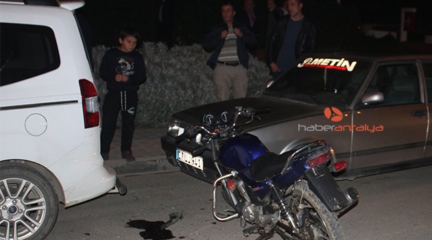 Antalya’da trafik kazası: 1 yaralı