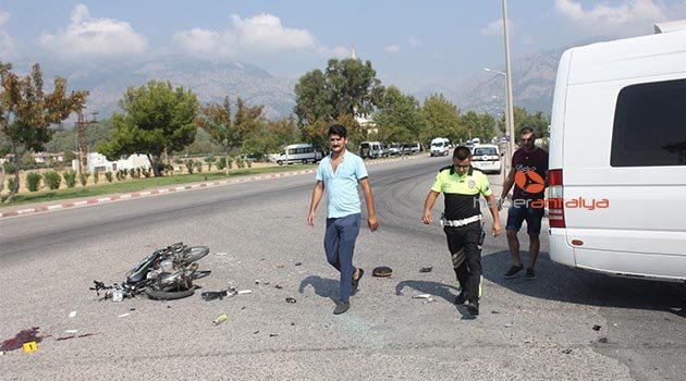 Antalya’da trafik kazası: 1 yaralı
