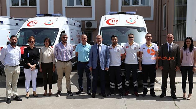 Antalya İl Sağlık Müdürlüğüne 3 yeni tam donanımlı ambulans