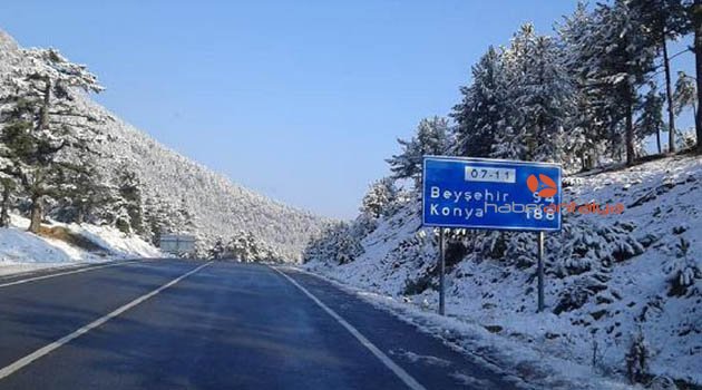 Antalya- Konya karayolu yeniden trafiğe açıldı