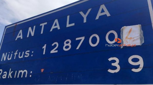 Antalya nüfusu 4 kişi arttı