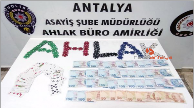 Antalya polisinden kumar operasyonu