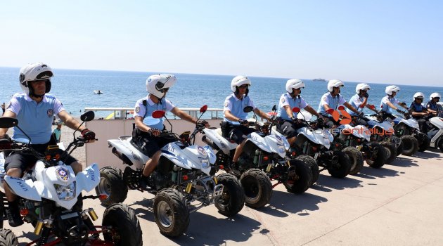 Antalya sahilleri ATV Motorlu Polis Timleri'ne emanet