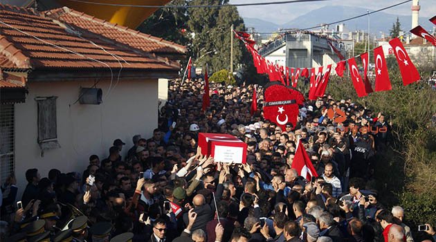 Antalya şehidini son yolculuğuna uğurladı