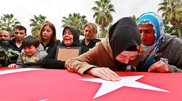 ANTALYA ŞEHİDİNİ UĞURLADI