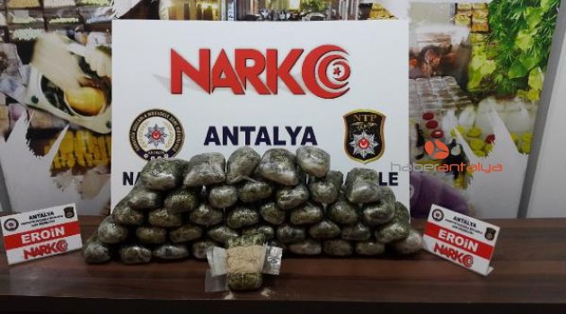 Antalya'da 21 kilo 360 gram eroin ele geçirildi
