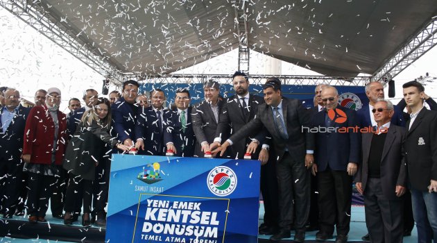  Antalya'da 319 daireli kentsel dönüşümün temeli atıldı