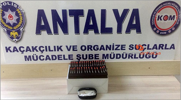 Antalya'da 34 tüp kobra zehri ele geçirildi